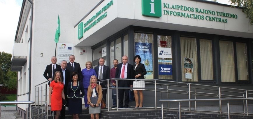 The delegation from Georgia visited by Klaipeda region tourism information center
