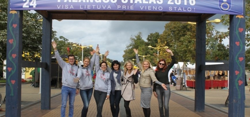 Klaipeda region tourism information center table has been widely visitors squad