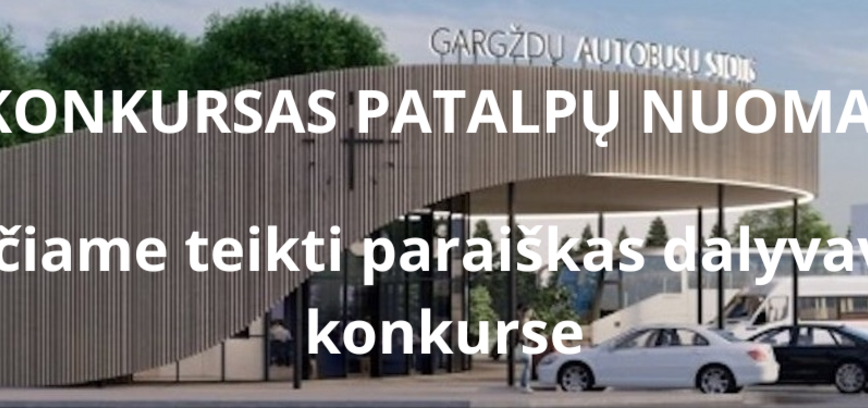 Konkursas patalpų nuomai Gargždų autobusų stotyje