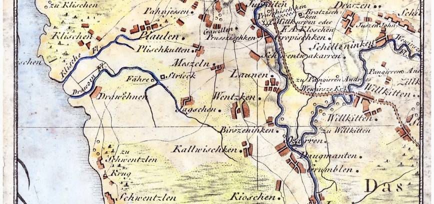 1. Drevernos istorinis žemėlapis