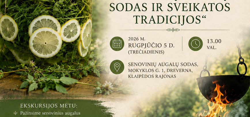 Sveikatos šaknys – naujas edukacinių renginių ciklas Drevernoje