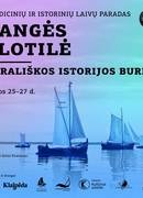 SENOVINIS BURINIS KURŠIŲ MARIŲ LAIVAS - REISINĖ „DREVERNA“ KELS BURES BURVALČIŲ REGATOJE  „BURPILIS“ BEI TRADICINIŲ IR ISTORINIŲ LAIVŲ PARADE „DANGĖS FLOTILĖ“