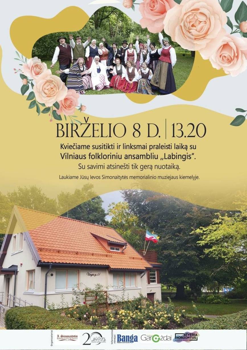 Susitikimas su Vilniaus folkloro ansambliu ,,Labingis