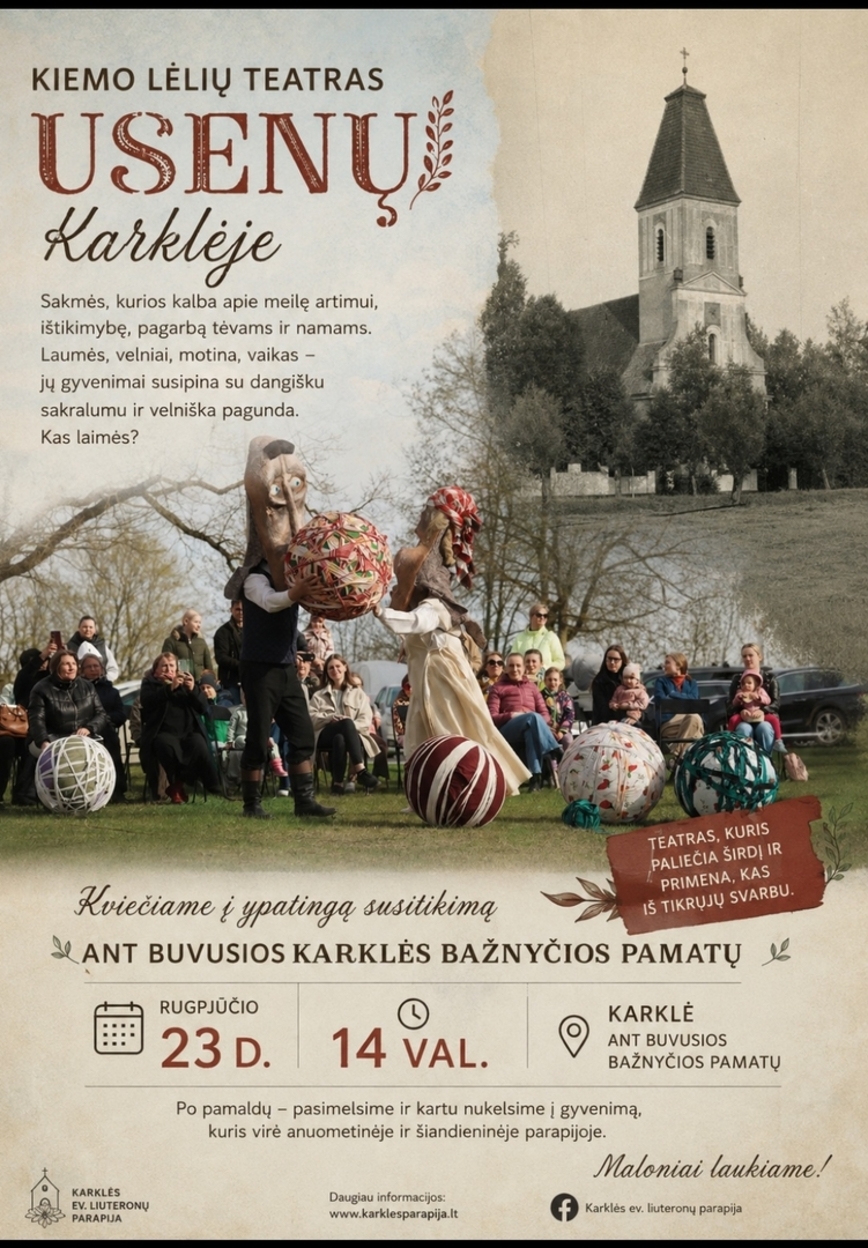 Usėnų kiemo lėlių teatro spektaklis Karklėje