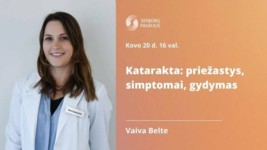 Katarakta: priežastys, simptomai, gydymas