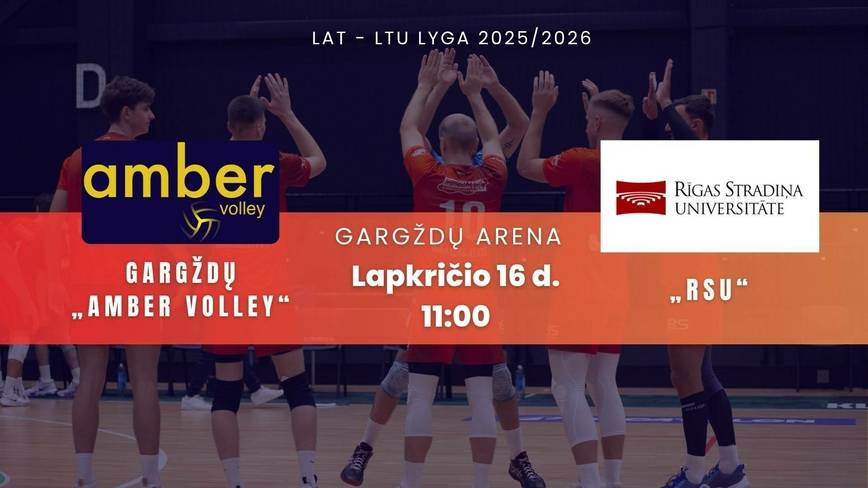 LAT-LTU Lyga 2025/2026. Gargždų „Amber Volley“ - RSU