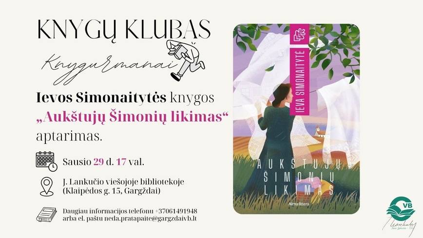 Knygų klubo „KNYGURMANAI“ susitikimas
