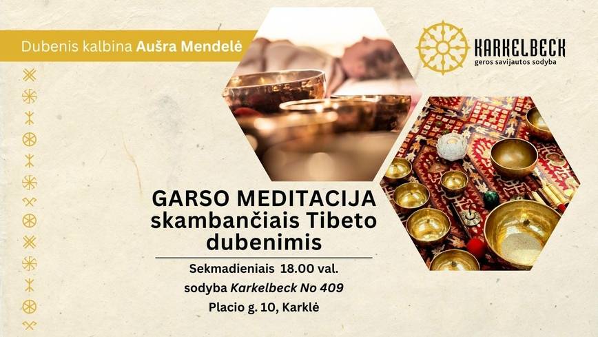 Sound meditation with singing Tibetan bowls