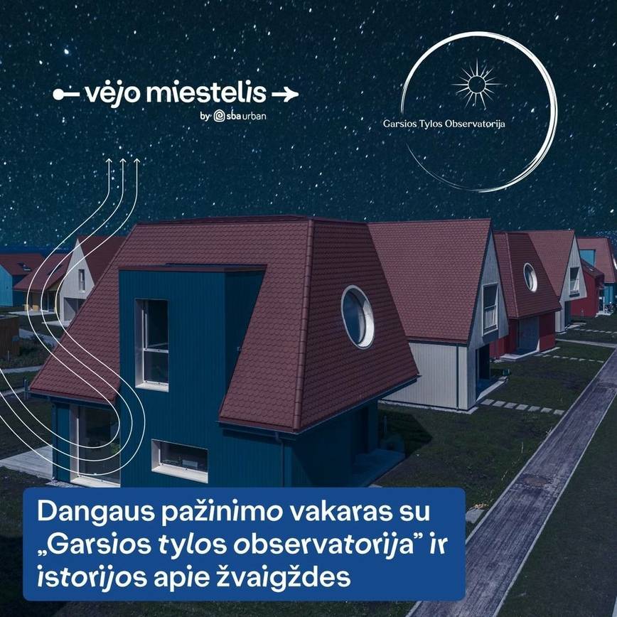 Dangaus pažinimo vakaras su „Garsios tylos observatorija“ ir istorijos apie žvaigždes