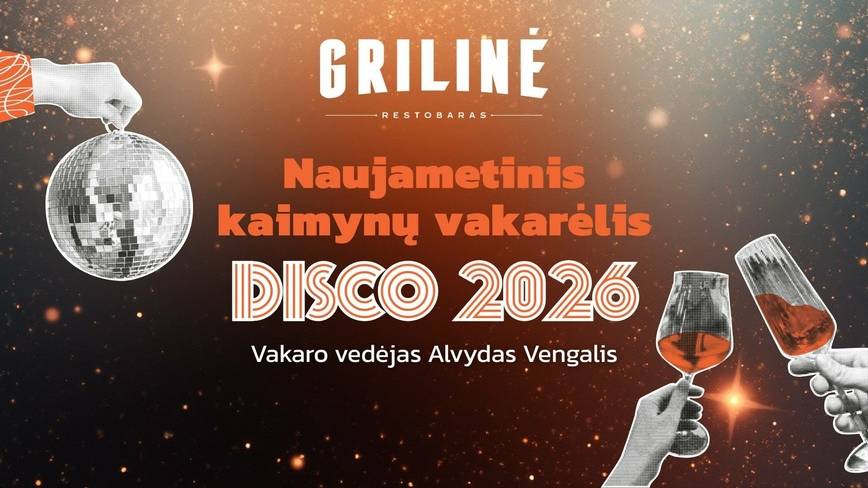 Naujametinis kaimynų vakarėlis „Disco 2026“