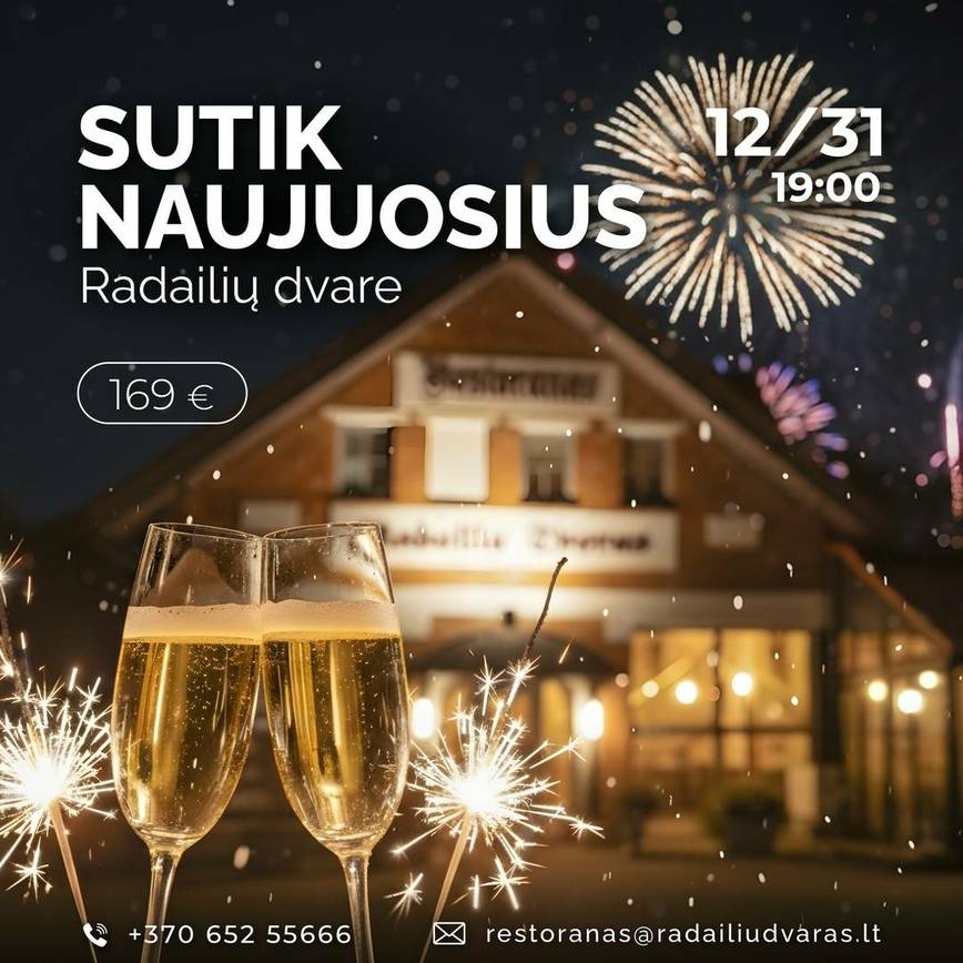 Sutik Naujuosius Radailių dvare