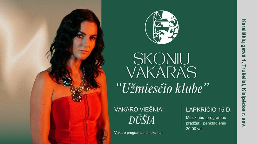 Skonių vakaras „Užmiesčio Klube“