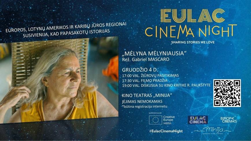 NEMOKAMAS Europos kino vakaras - „MĖLYNA MĖLYNIAUSIA“ ir susitikimas su kino kritike RASA PAUKŠTYTE