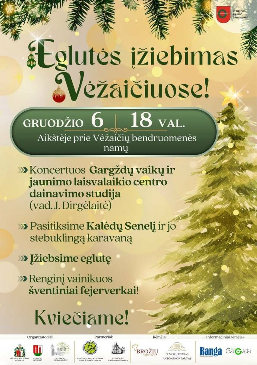 Eglutės įžiebimas Vėžaičiuose