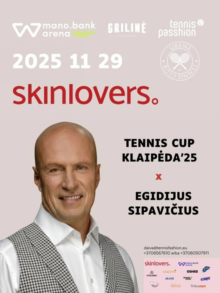 Skinlovers teniso turnyras + Egidijaus Sipavičiaus koncertas