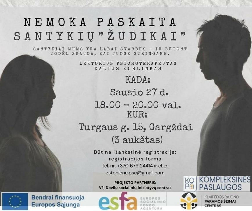 Paskaita „Santykių žudikai“