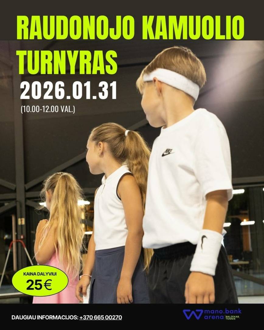 Teniso turnyras + vėlyvieji pusryčiai mažiesiems!