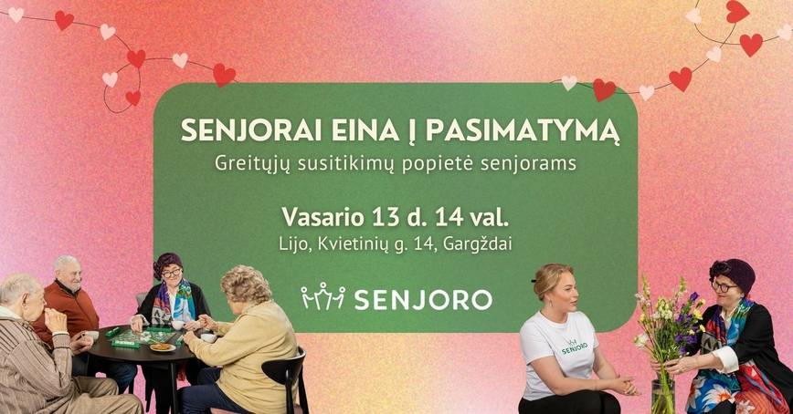 Senjorai eina į pasimatymą Gargžduose
