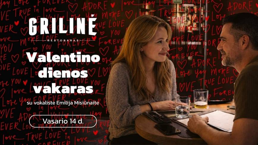 Valentino dienos vakaras restobare „Grilinė“