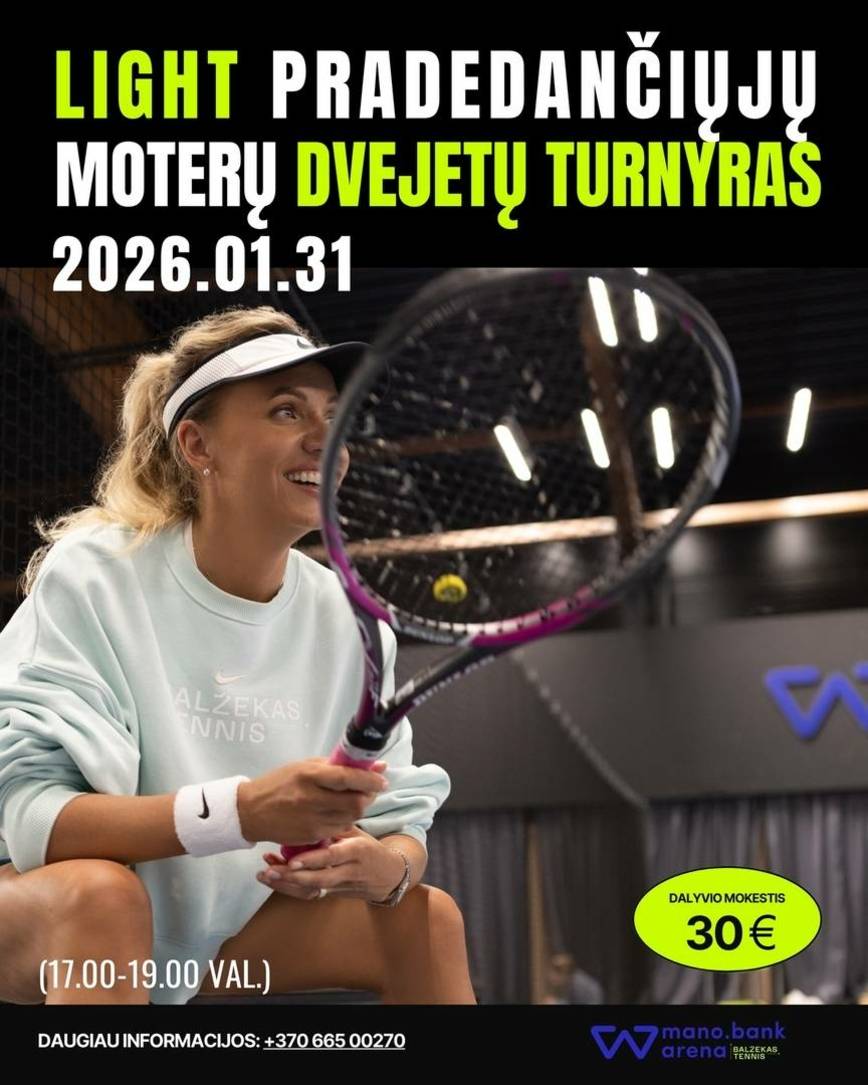 Light pradedančiųjų moterų dvejetų turnyras