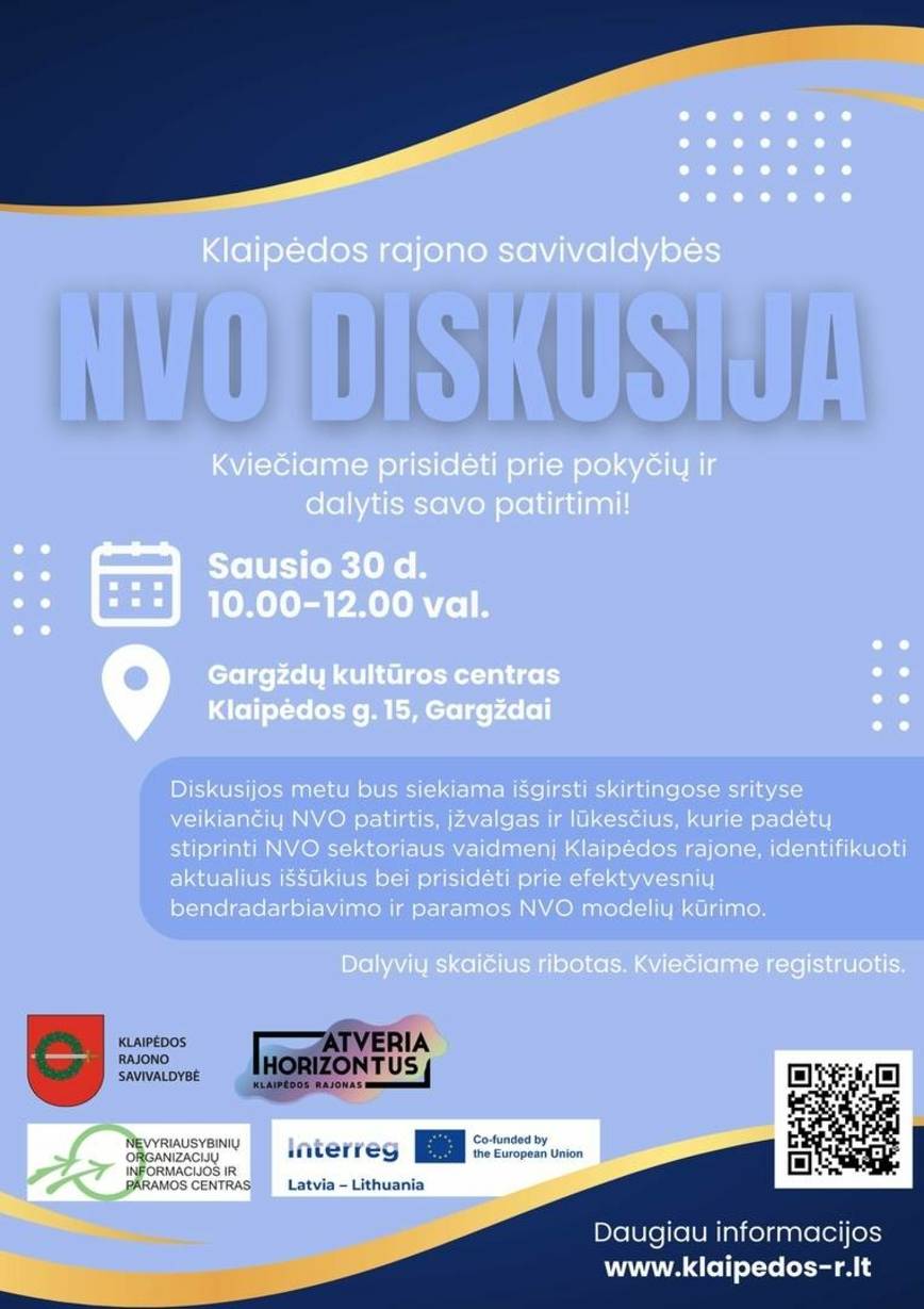 Klaipėdos rajono savivaldybės NVO diskusija