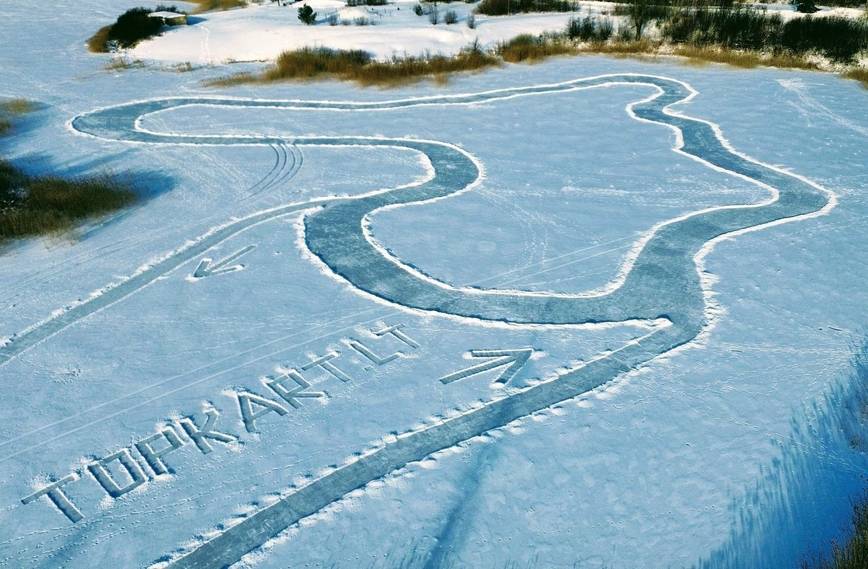Kartingai ant ledo 2 | Gargždų karjerai