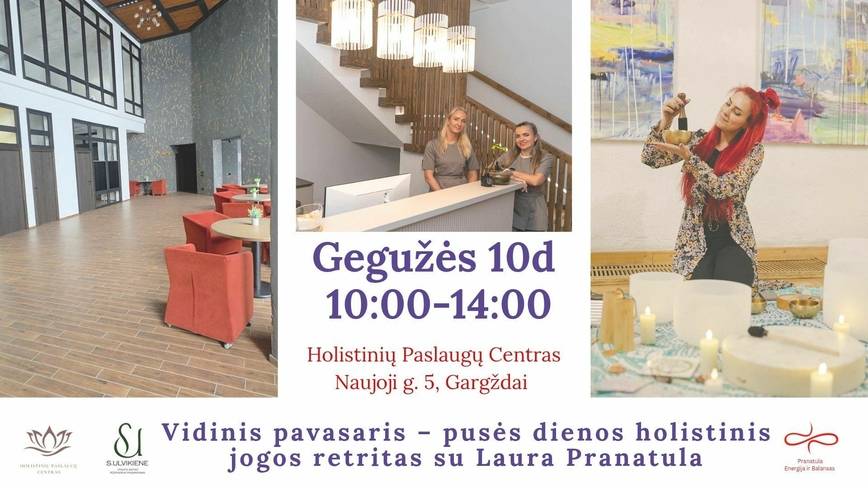 Vidinis pavasaris - pusės dienos holistinis jogos retritas su Laura Pranatula