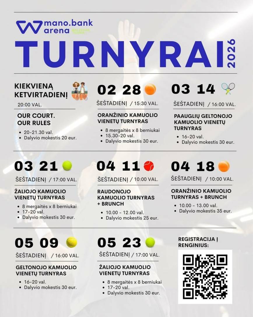 Oranžinio kamuolio turnyras + brunch