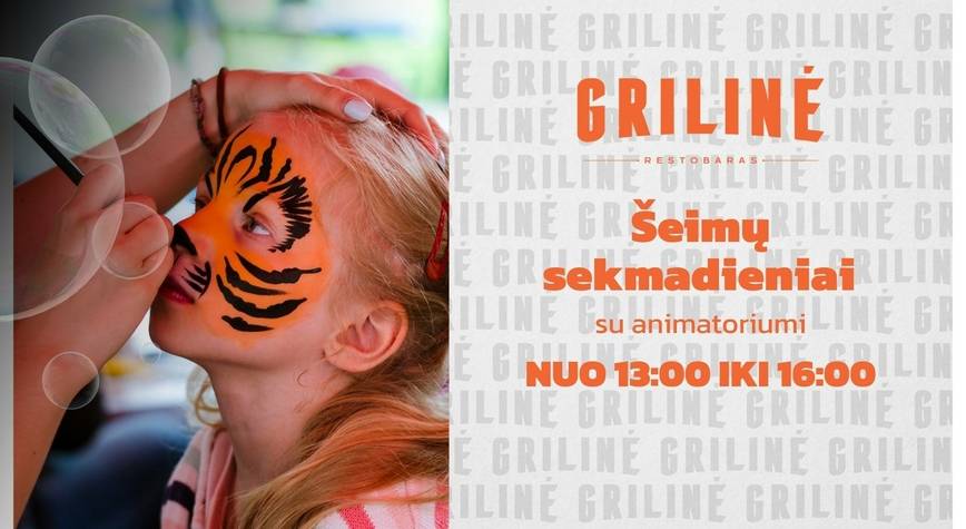 Šeimų sekmadieniai Grilinėje