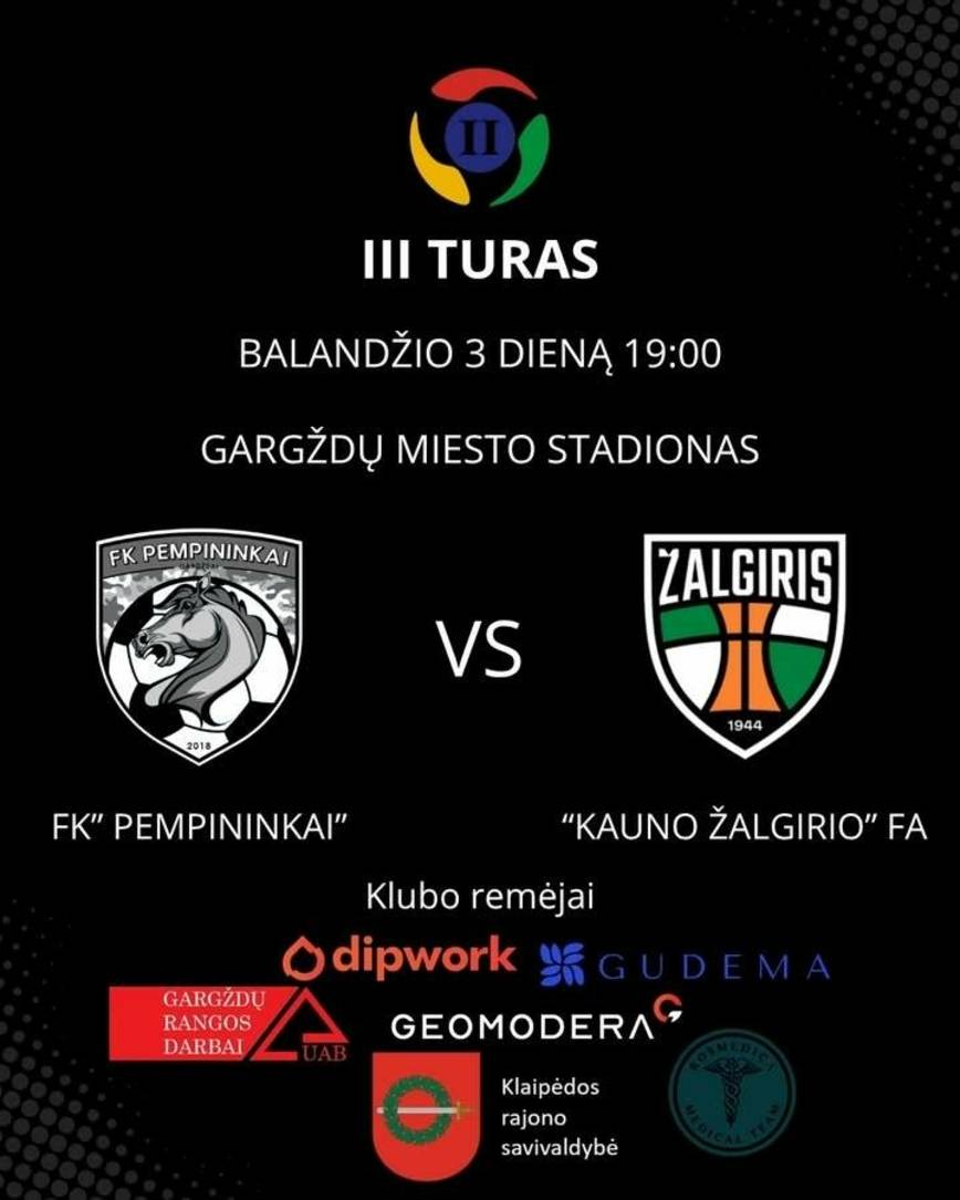 FK „Pempininkai“ - „Kauno Žalgirio“ FA