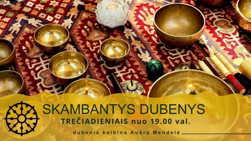 Garso meditacija skambančiais Tibeto dubenimis