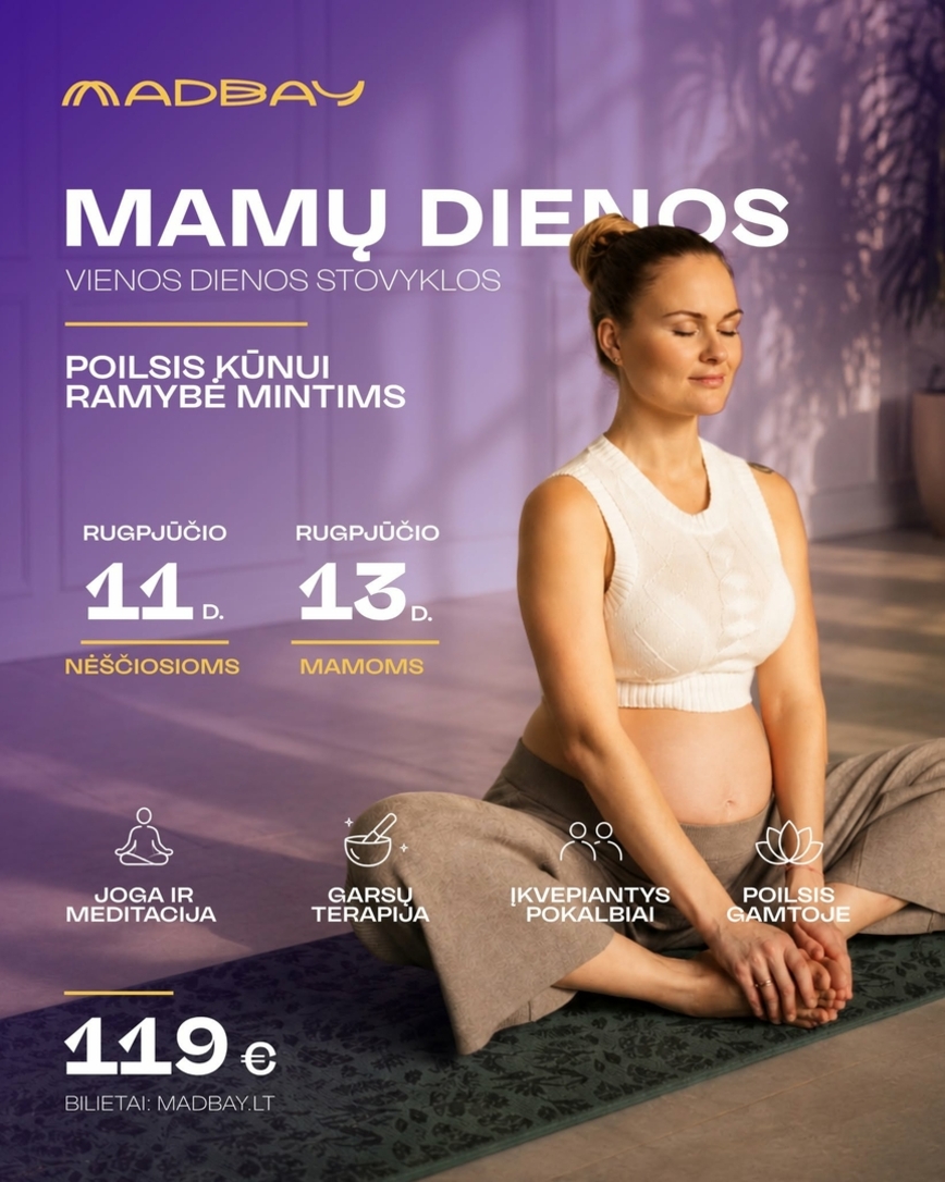 Vienos dienos stovyklos, skirtos mamoms ir kūdikio besilaukiančioms moterims