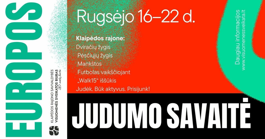 Europos judrumo savaitė 2026