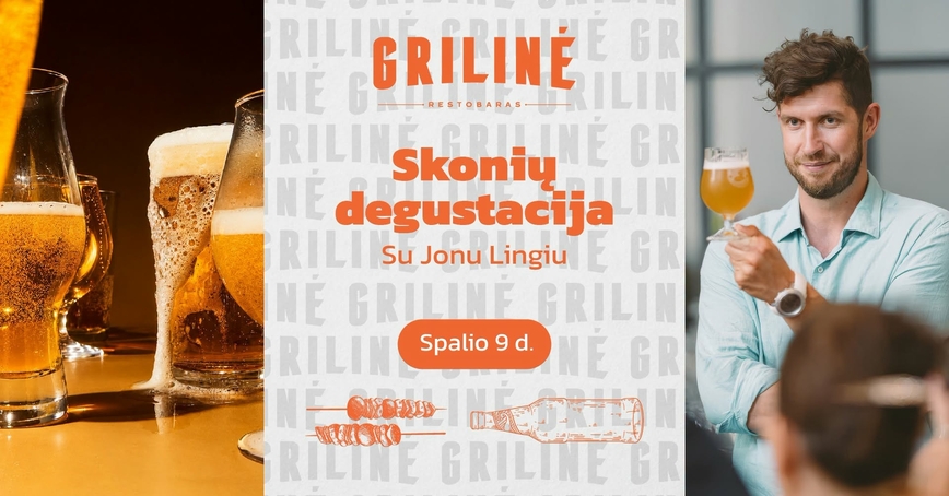 SKONIŲ DEGUSTACIJA SU JONU LINGIU