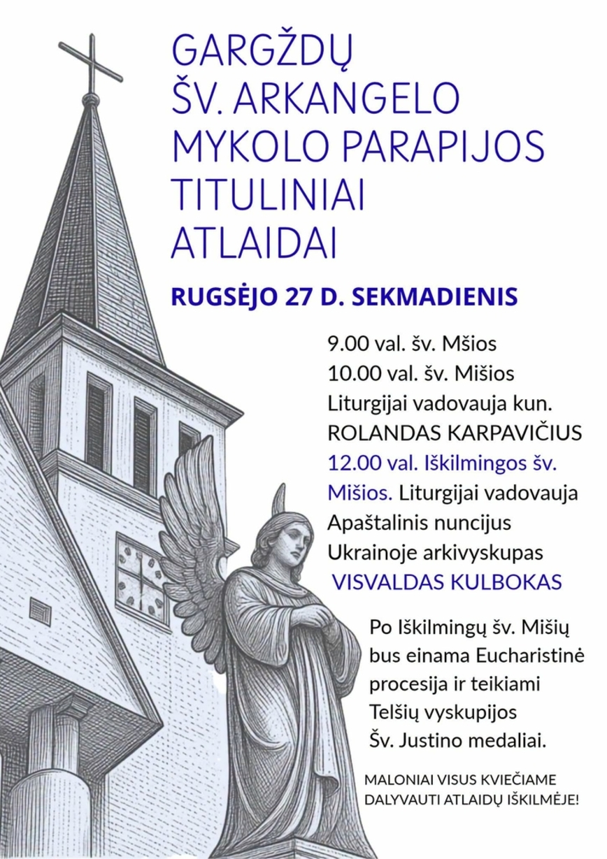 Gargždų Šv. arkangelo Mykolo parapijos tituliniai atlaidai