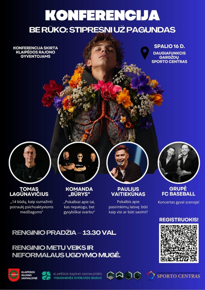 Konferencija „BE RŪKO: STIPRESNI UŽ PAGUNDAS“