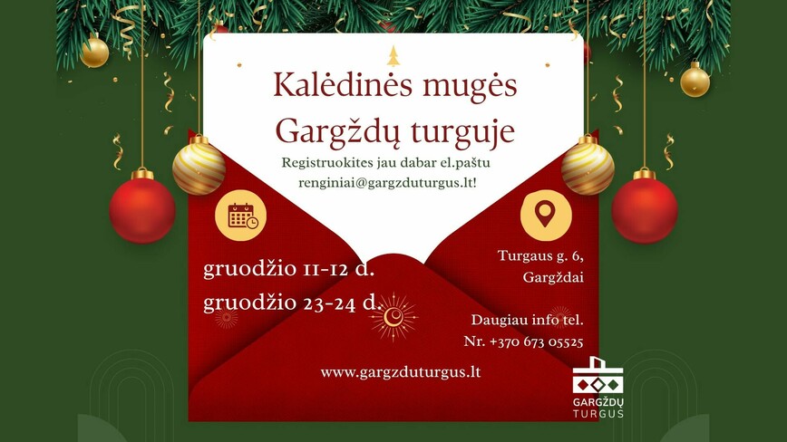 Kalėdinė mugė Gargždų turguje