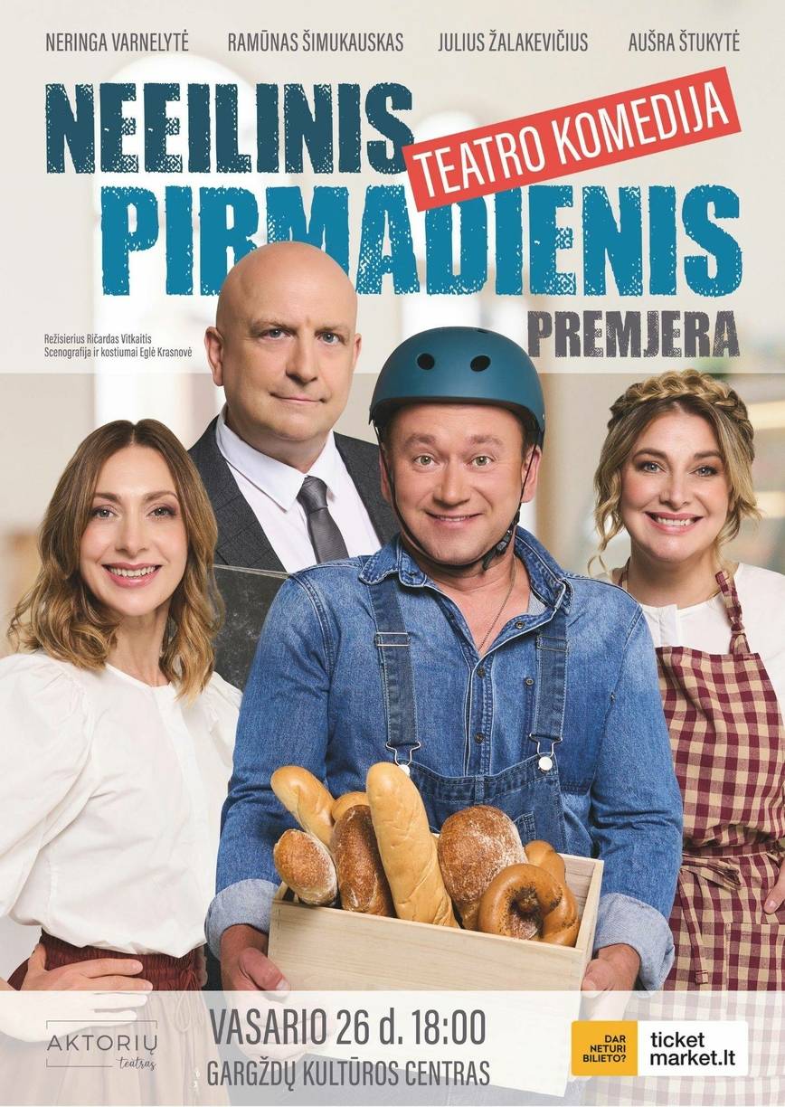 PREMJERA | Teatro komedija  „Neeilinis pirmadienis“