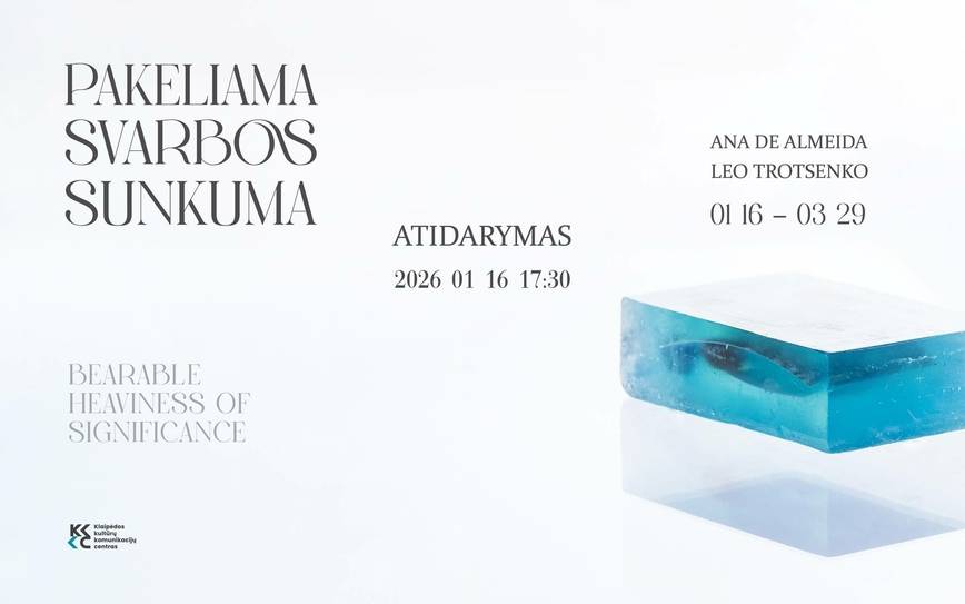 Anos de Almeida ir Leo Trotsenko paroda „Pakeliama svarbos sunkuma“ atidarymas
