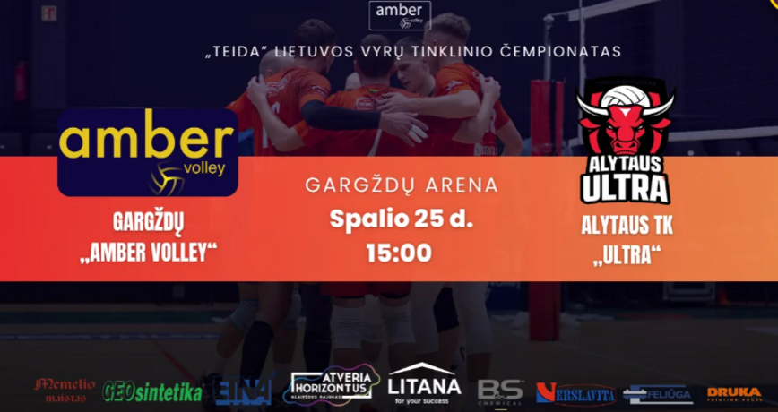 Lietuvos tinklinio čempionatas: Gargždų “Amber Volley” - Alytaus 