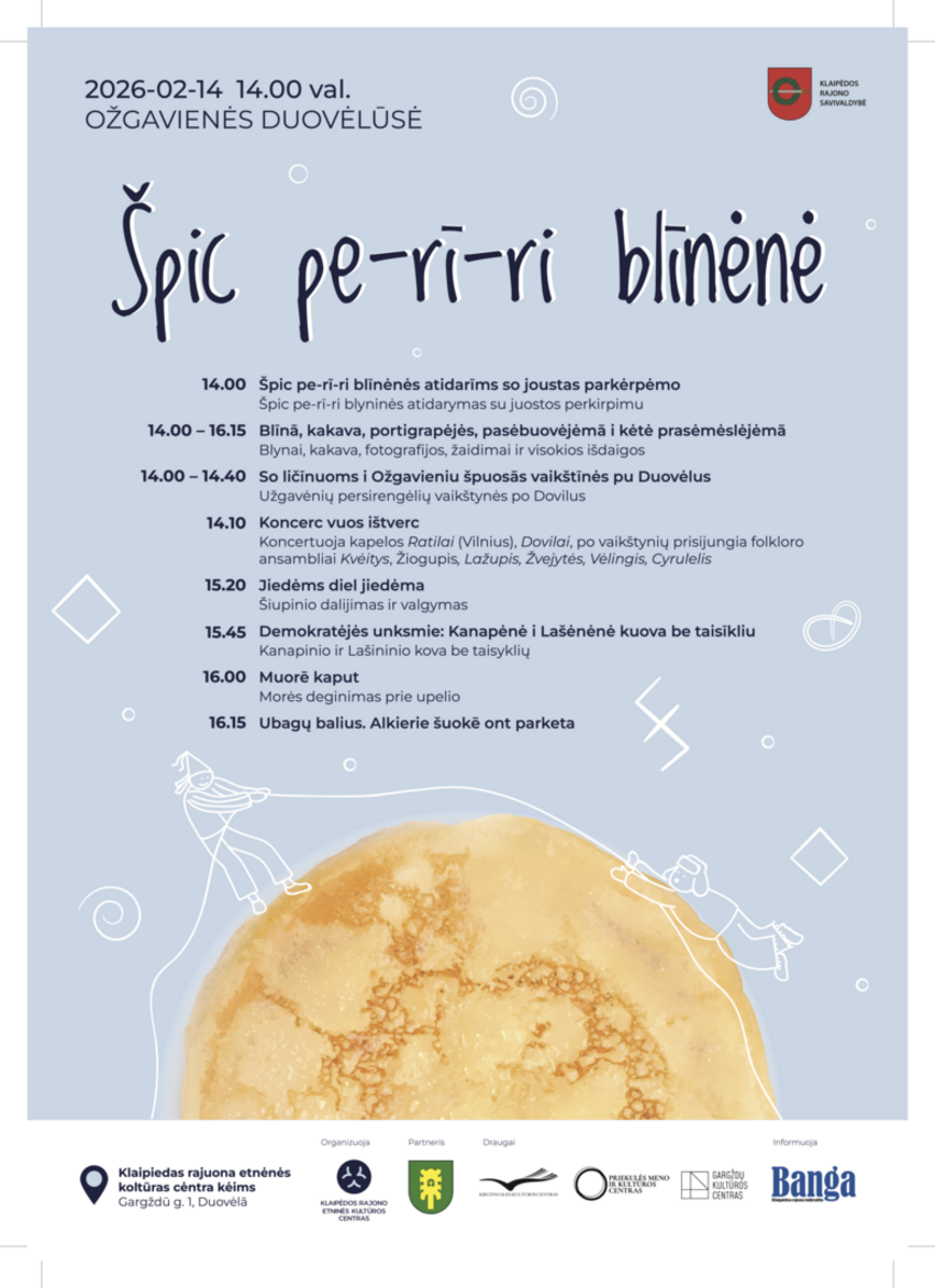 Ožgavienės Duovėlūsė „Špic pe-rī-ri blīnėnė“