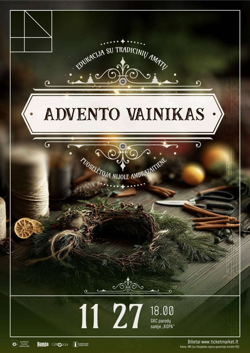 Advento vainiko edukacija Gargžduose