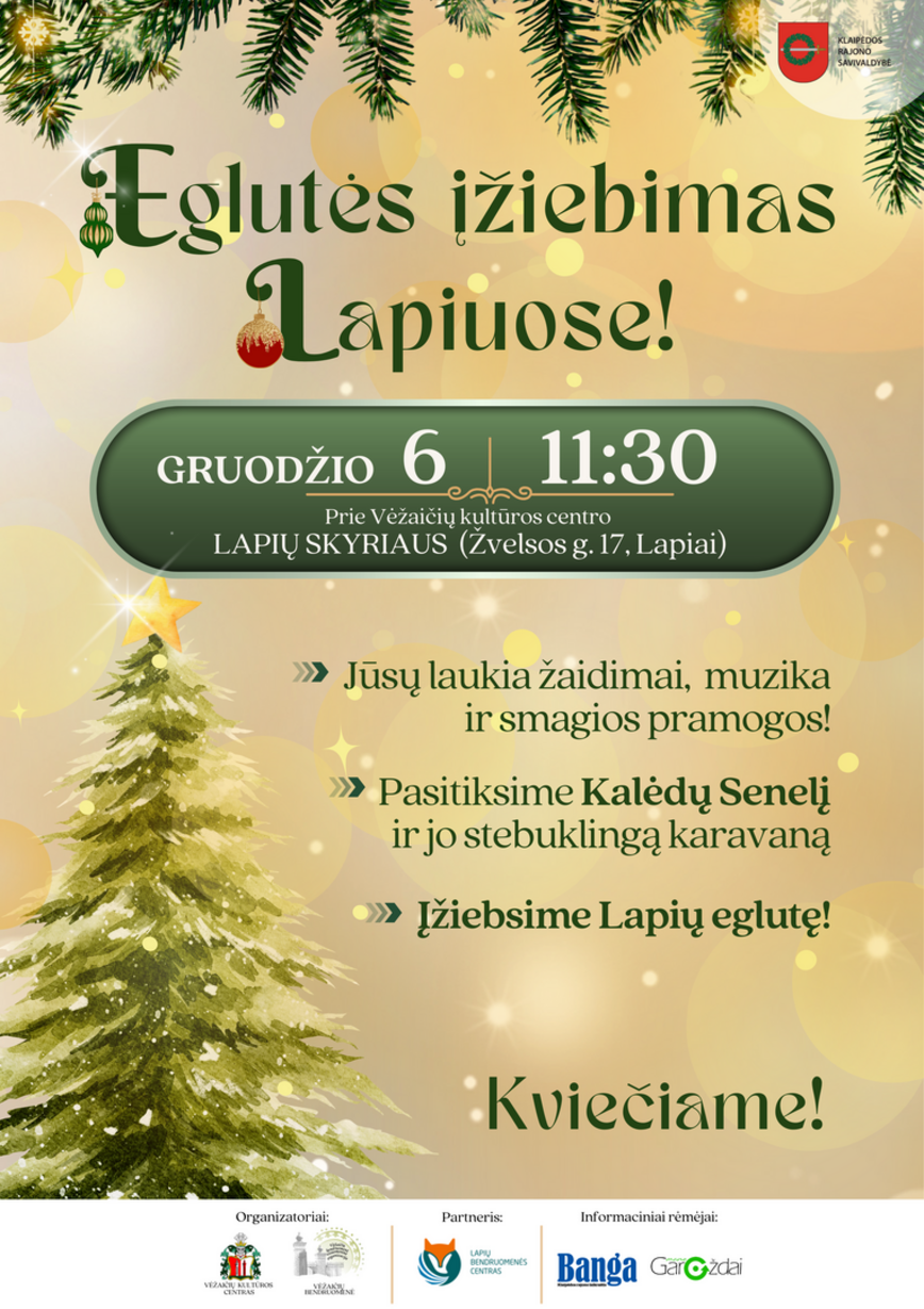 Eglutės įžiebimas Lapiuose