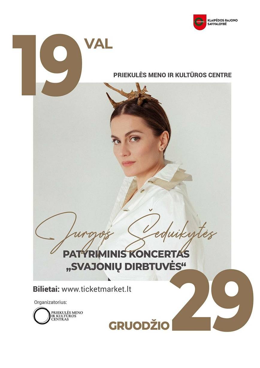 Jurga Šeduikytė – „Svajonių dirbtuvės“ | Patyriminis koncertas Priekulėje