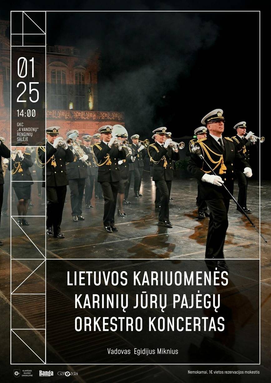 Lietuvos kariuomenės Karinių jūrų pajėgų pučiamųjų orkestro koncertas