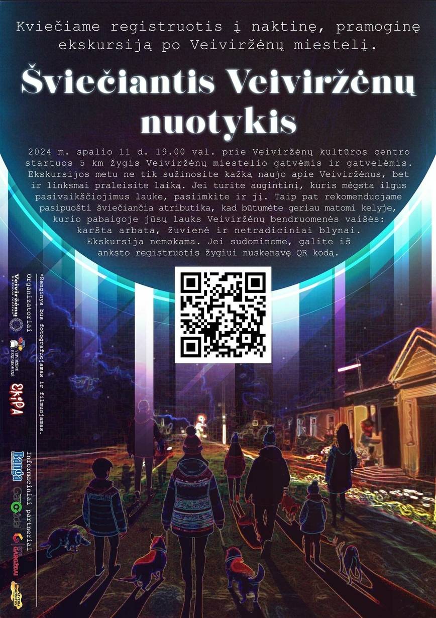Naktinė, pramoginė ekskursija „Šviečiantis Veiviržėnų nuotykis“
