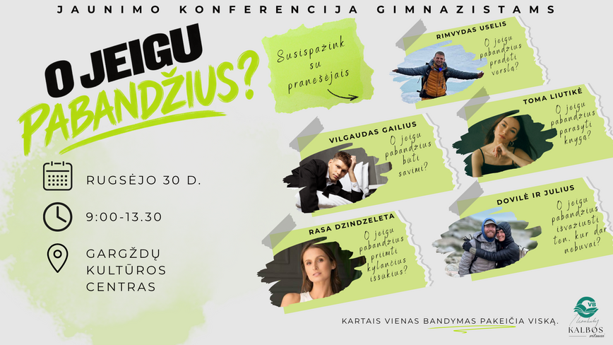 Jaunimo konferencija „O jeigu pabandžius?“