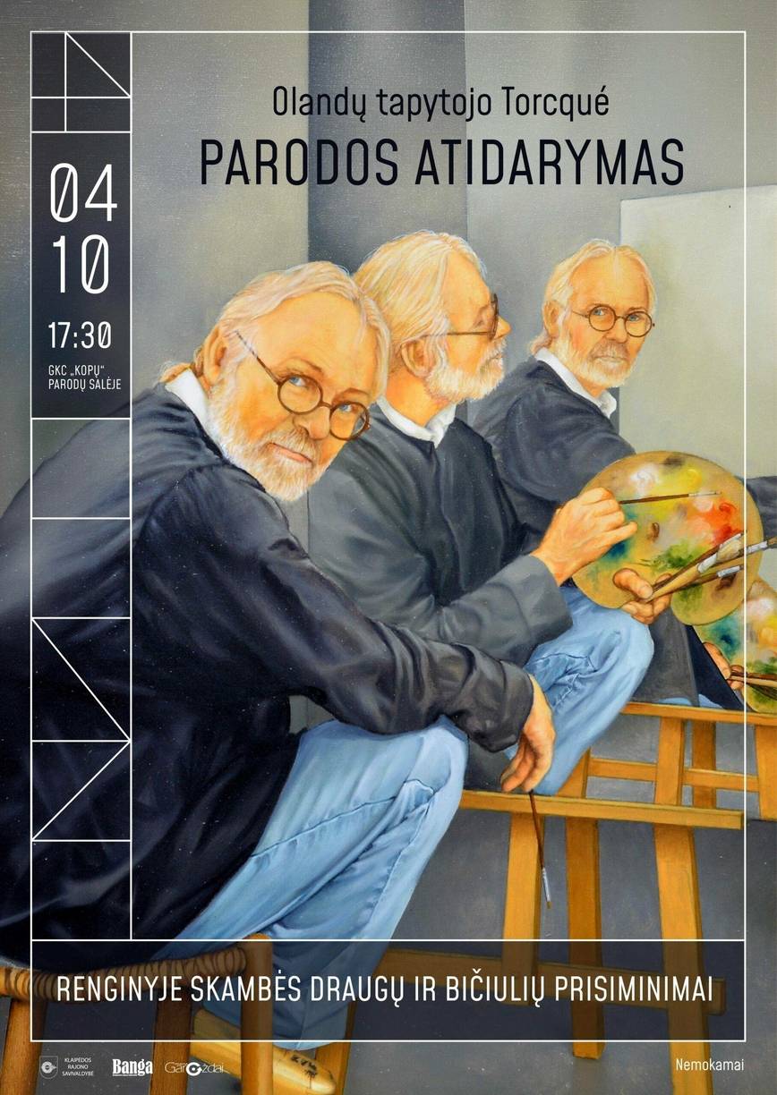 Olandų tapytojo Torcqué parodos atidarymas