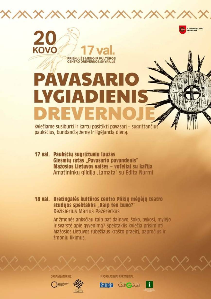 Pavasario lygiadienis Drevernoje