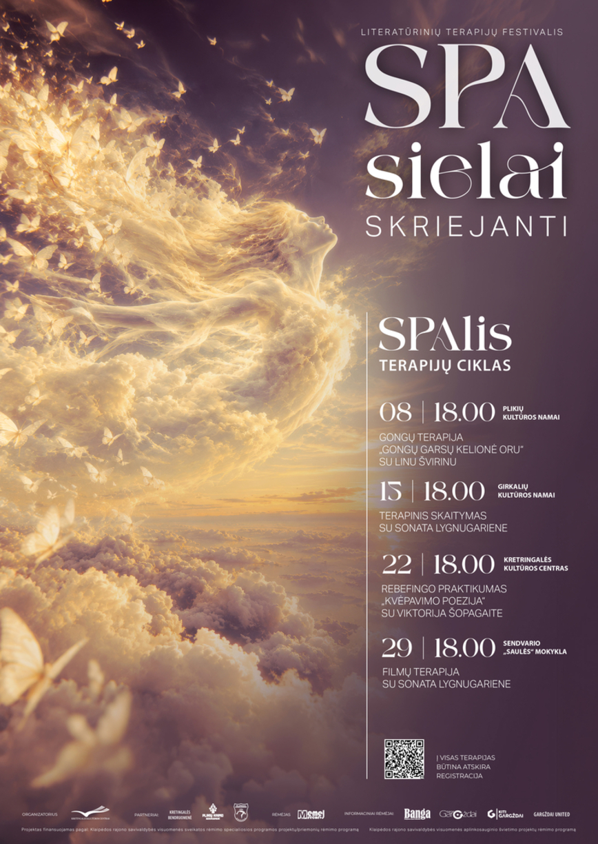 Literatūrinių terapijų festivalis ,,SPA sielai. Skriejanti